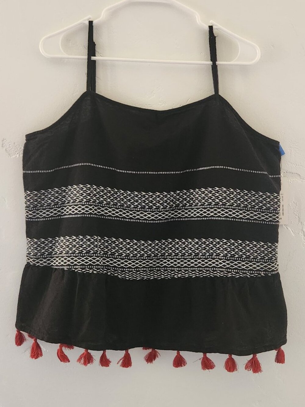 NWT, a.n.a camisole/tank with fringe detail, size XL